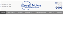 Tablet Screenshot of orwellmotors.co.uk